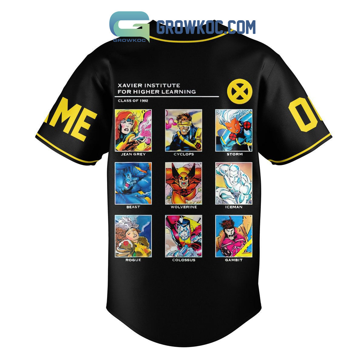 X-Men Xavier Institute For Higher Learning Class Of 1992 Personalized Baseball Jersey
