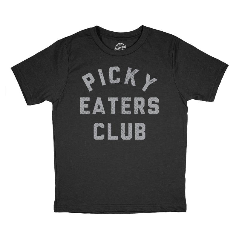 Youth Funny T Shirts Picky Eaters Club Sarcastic Food Graphic Novelty Tee for Kids Funny T Shirts Sarcastic Tops for Kid...