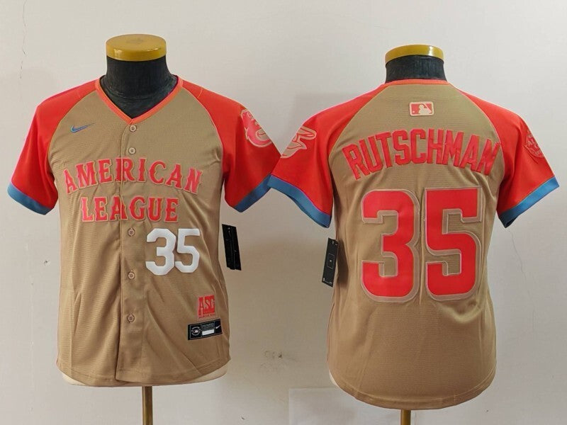 Youth Baltimore Orioles #35 Adley Rutschman Orioles 24 All-Star Youth Style 4