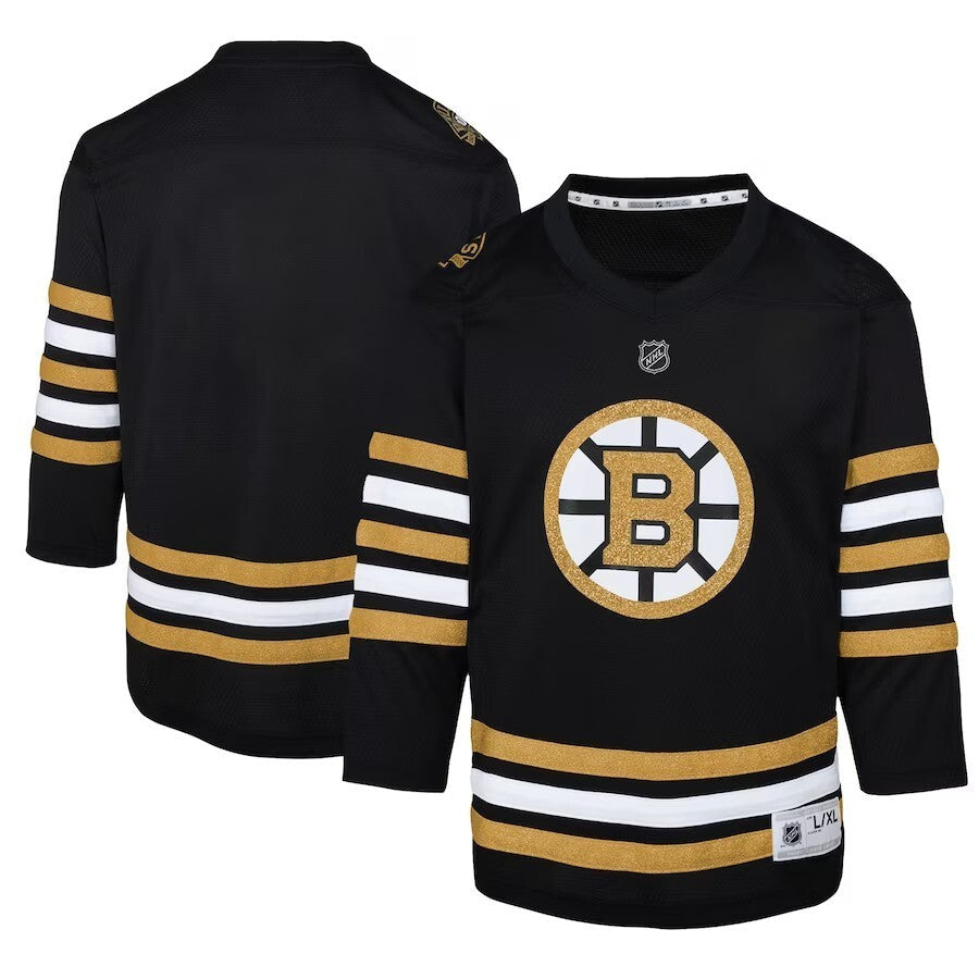 Youth Boston Bruins 100th Anniversary Replica Jersey - Black
