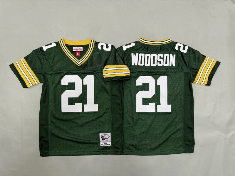 Youth Green Bay Packers #21 Charles Woodson Packers Team Youth