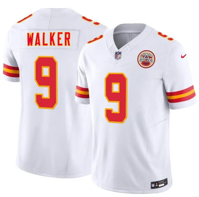 Youth Kansas City Chiefs #9 Kenneth Walker III White 2026 F.U.S.E. Vapor Untouchable