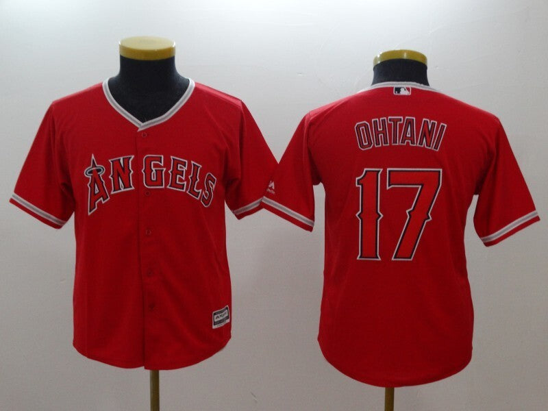 Youth Los Angeles Angels #17 Shohei Ohtani Style 1