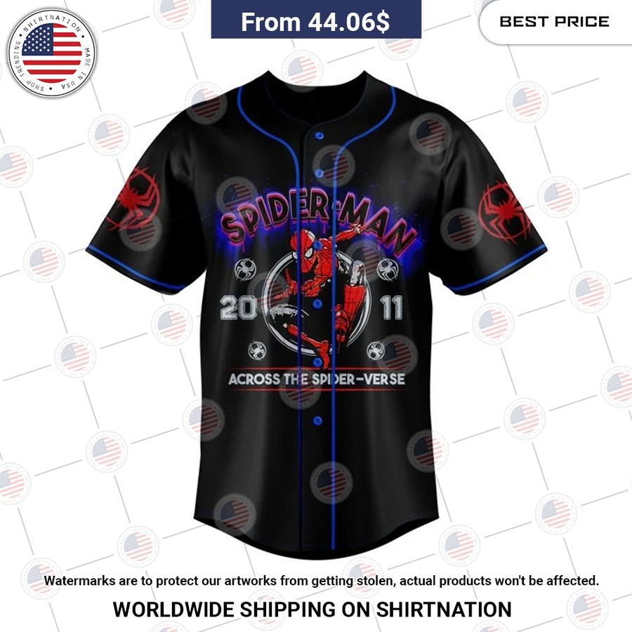 Across the spider verse Custom Baseball Jersey