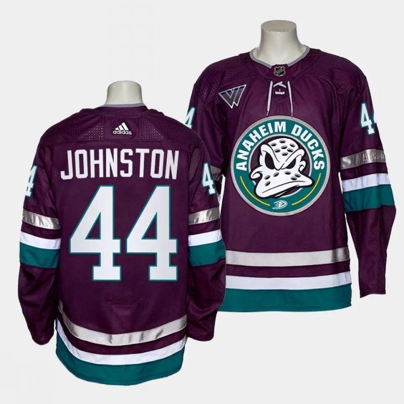 anaheim ducks #44 ross johnston alternate navy 30th season jersey