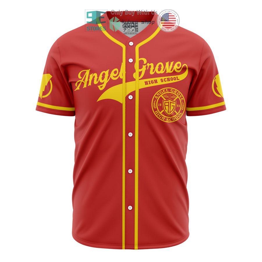 BEST Angel Grove High School Power Rangers Baseball Jersey