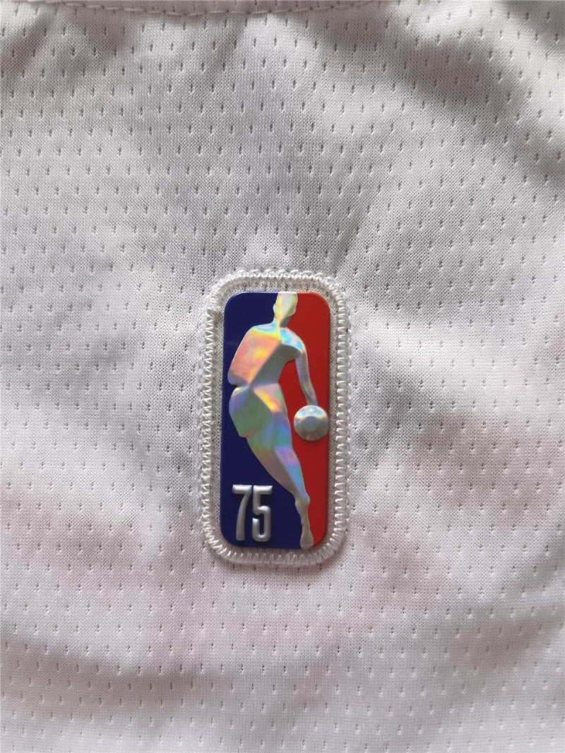 atlanta hawks #11 trae young Hawks 11 # New Season White 75 Anniversary Laser Diamond Edition logo New Jersey Style 2