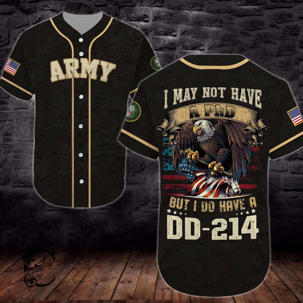 Authentic United States Army DD 214 Baseball Jersey – Show Your Service Pride