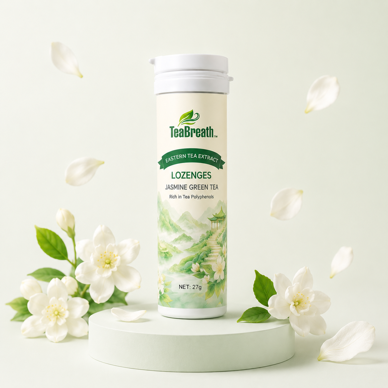 Eastern Tea Extract Lozenges - Jasmine Green Tea Flavor