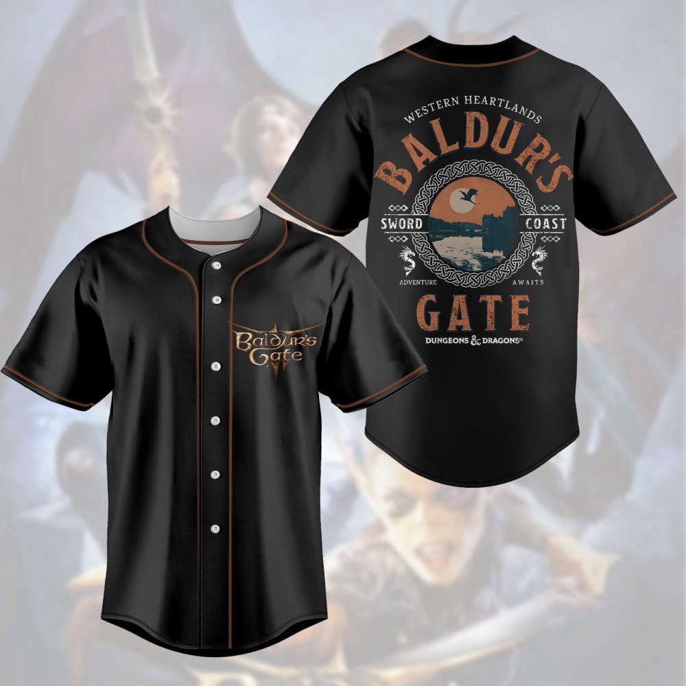 Baldur s Gate 3 Baseball Jersey Astarion High Elf Shirt – Video Game Jersey Perfect Gift for Fans