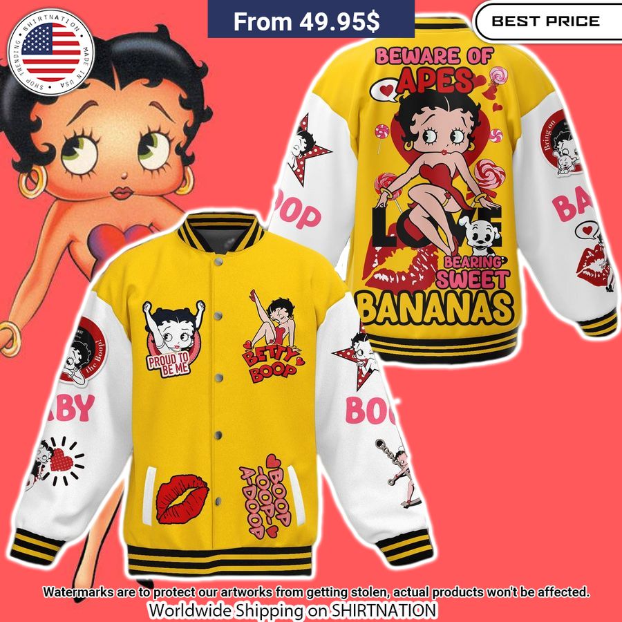 Betty Boop Proud To Be Me Baseball Jacket