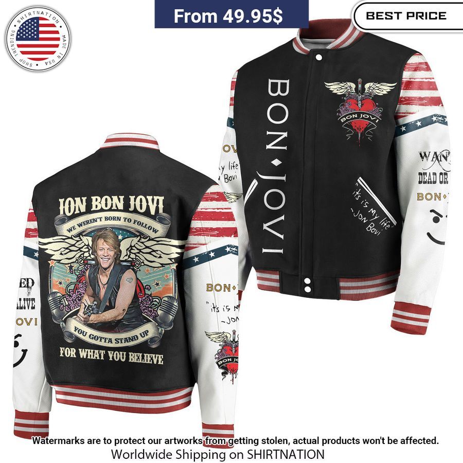 Bon Jovi It's My Life Baseball Jacket