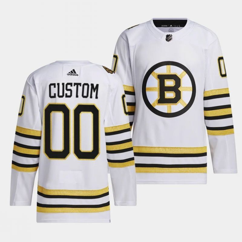 boston bruins custom 2023-24 100th anniversary primegreen jersey