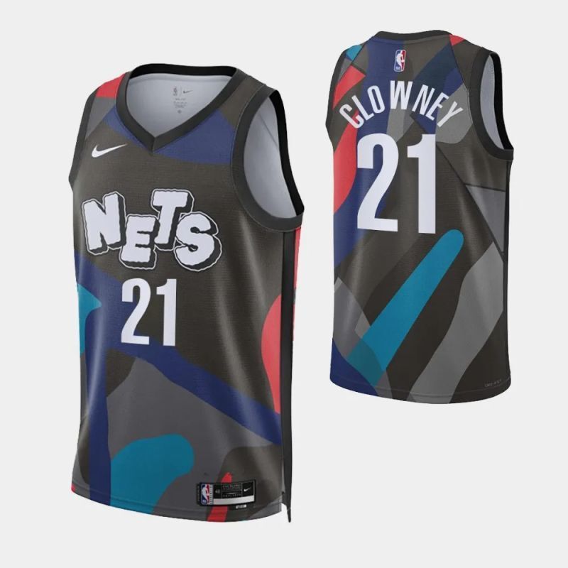 brooklyn nets #21 noah clowney 2023-24 city edition swingman jersey