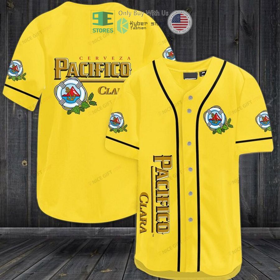 BEST Cerveza Pacifico Clara yellow Baseball Jersey