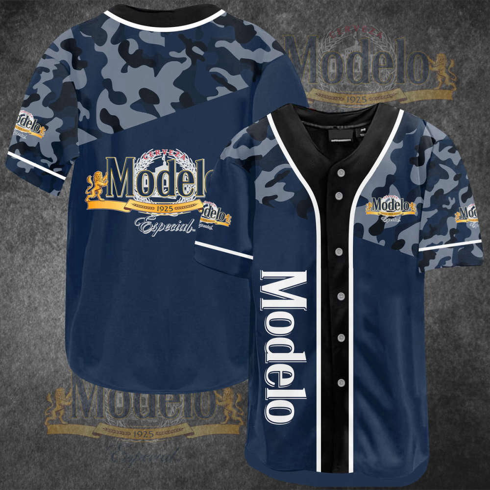 Classic Camouflage Modelo Baseball Jersey – Stylish & Versatile Design