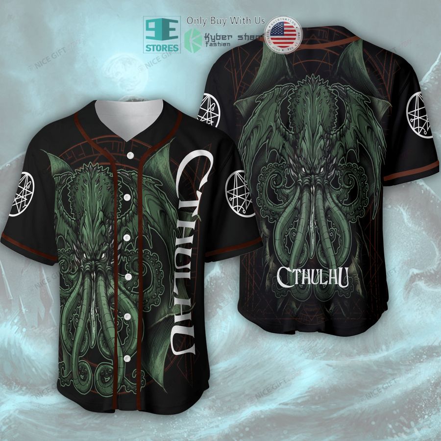 BEST Cthulhu black Baseball Jersey