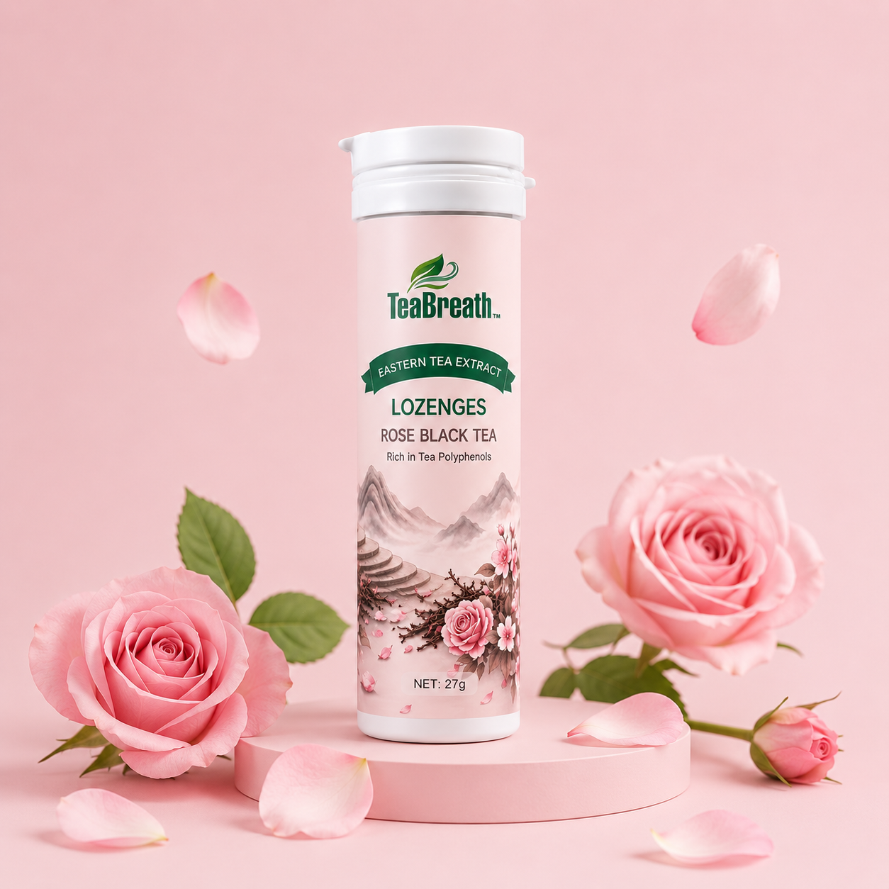 Eastern Tea Extract Lozenges - Rose Black Tea Flavor