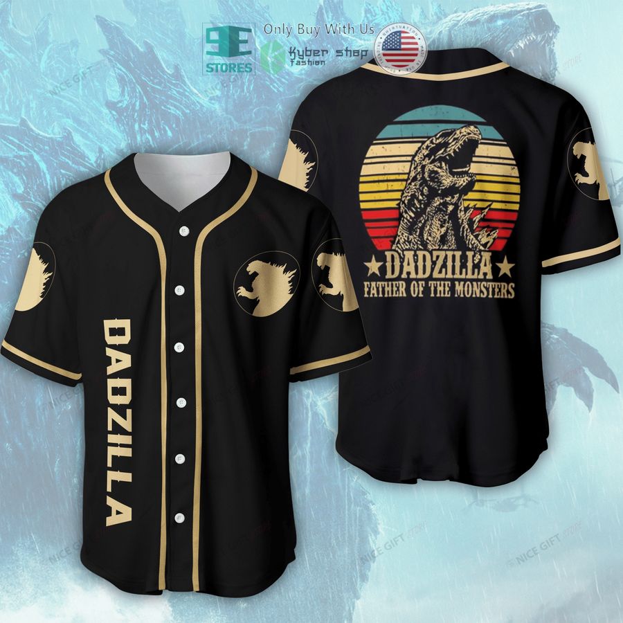 BEST Dadzilla Father of The Monsters Baseball Jersey