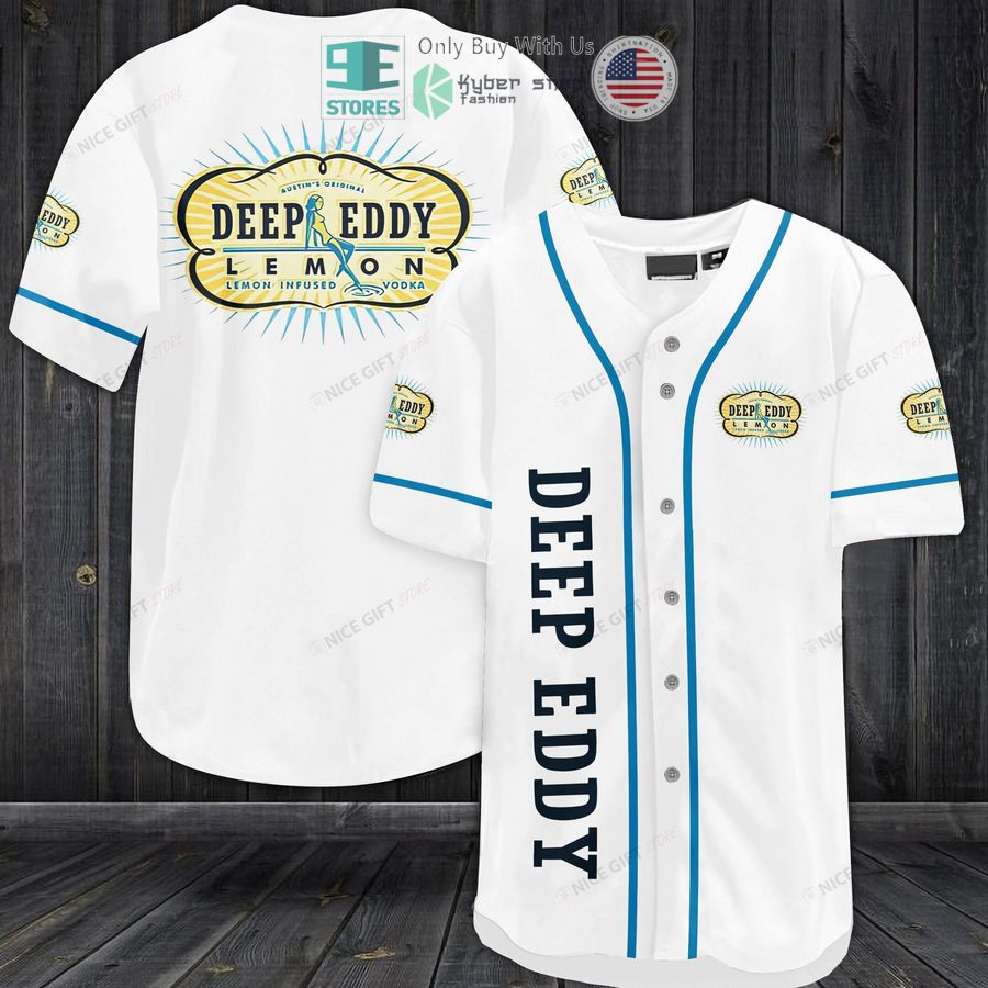BEST Deep Eddy Lemon logo white Baseball Jersey