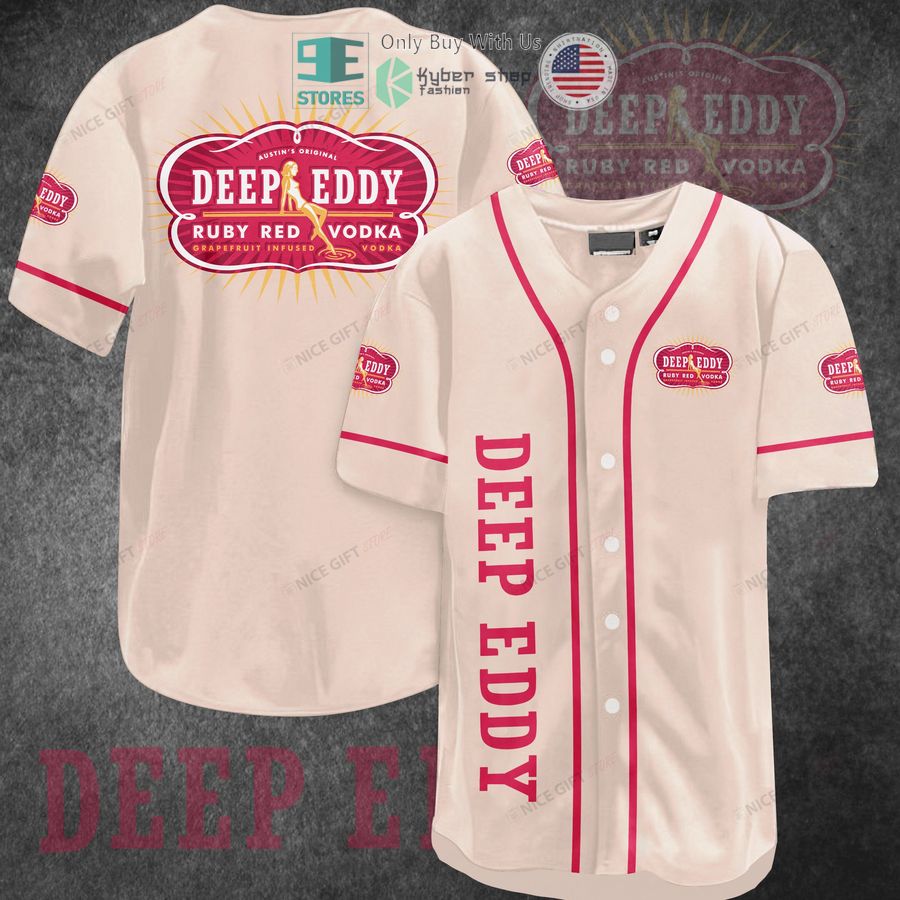 BEST Deep Eddy Ruby Red Vodka Baseball Jersey
