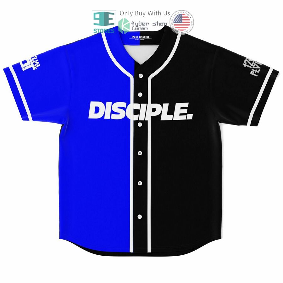 BEST Disciple black blue Baseball Jersey