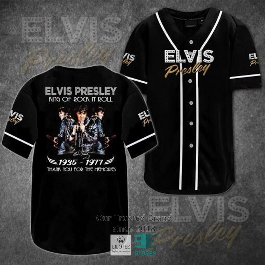 Elvis Presley Thank you for the memories Baseball Jersey