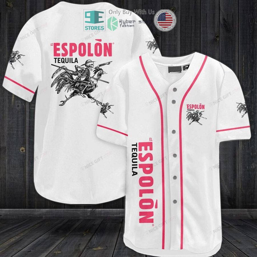BEST Espolon Tequila white Baseball Jersey
