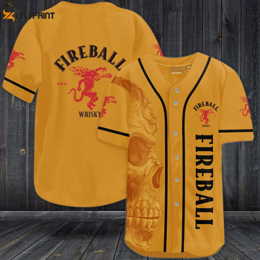 Fireball Skull Baseball Jersey - lylyprint.com T-Shirts, Hoodie, Sweatshirt | WearSparks.com