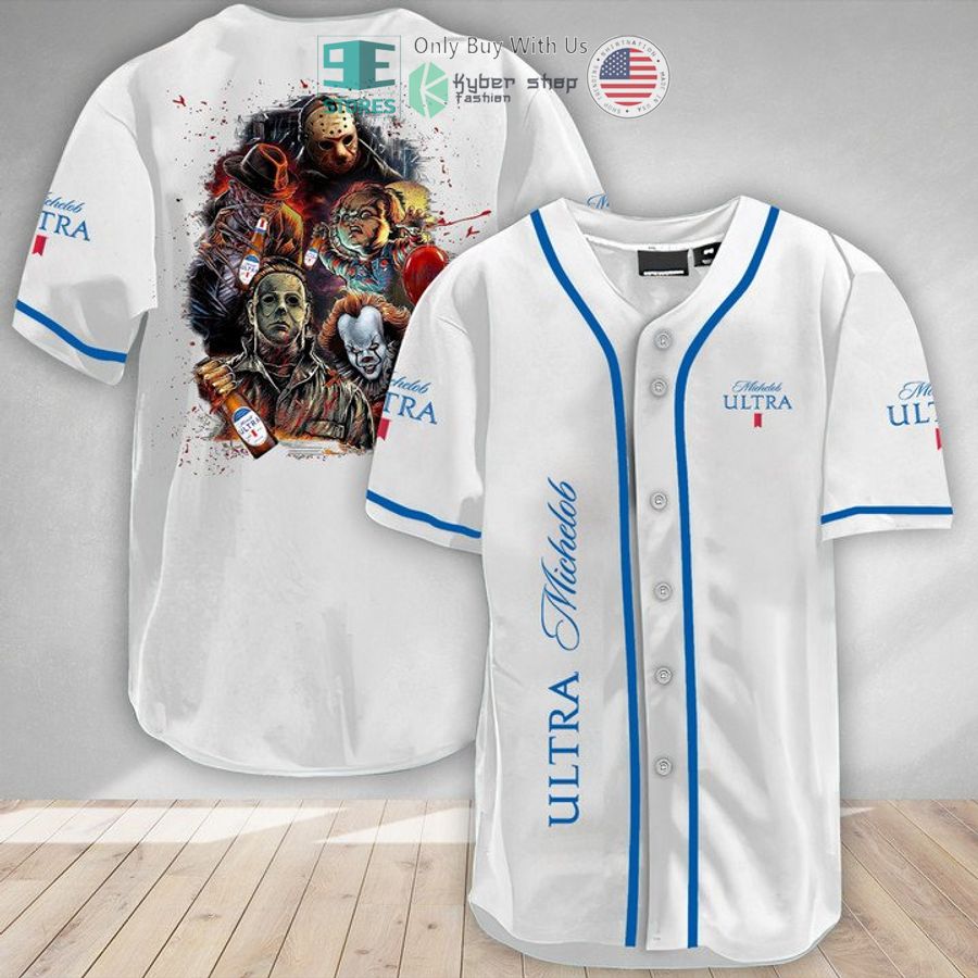 BEST Halloween Horror Characters Michelob ULTRA Baseball Jersey