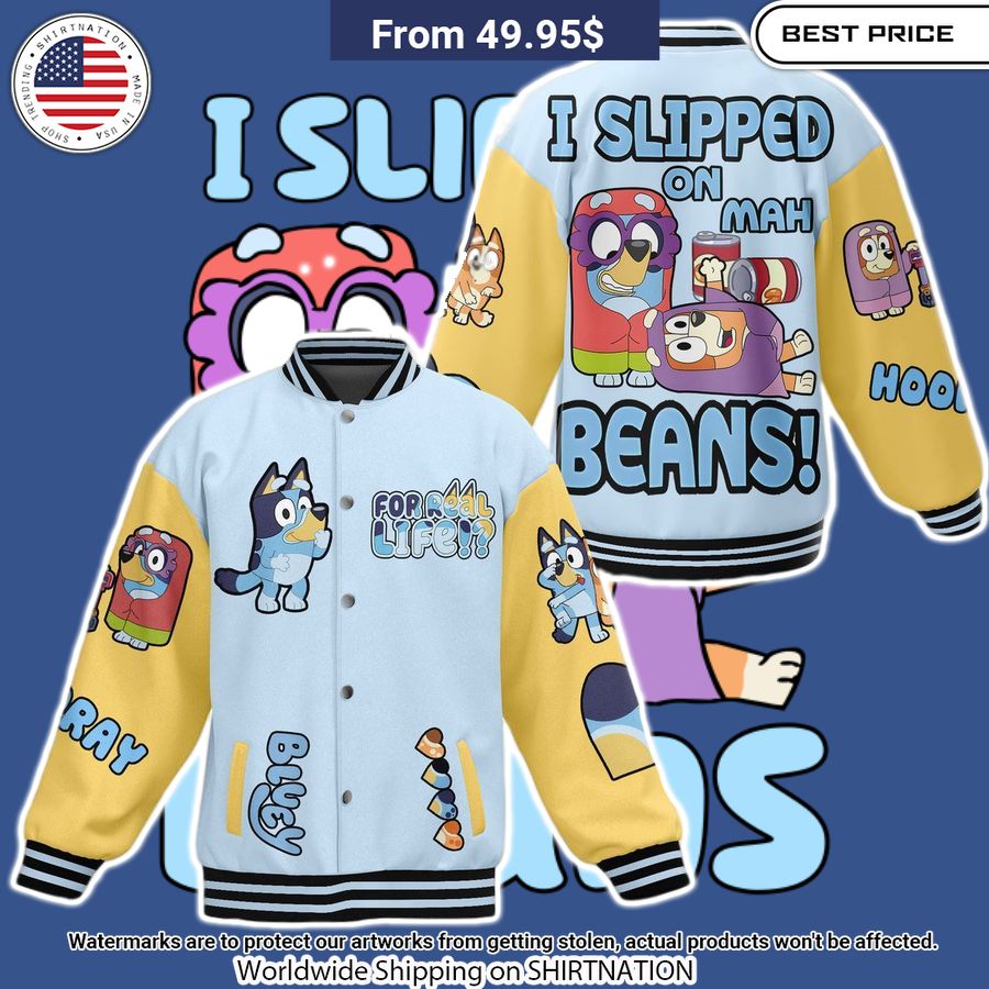 I slipped on mah beans baseball jacket