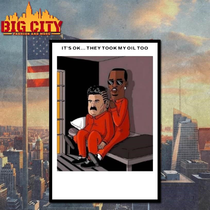 icolas Maduro And Diddy Captured Meme Caricature Shirt