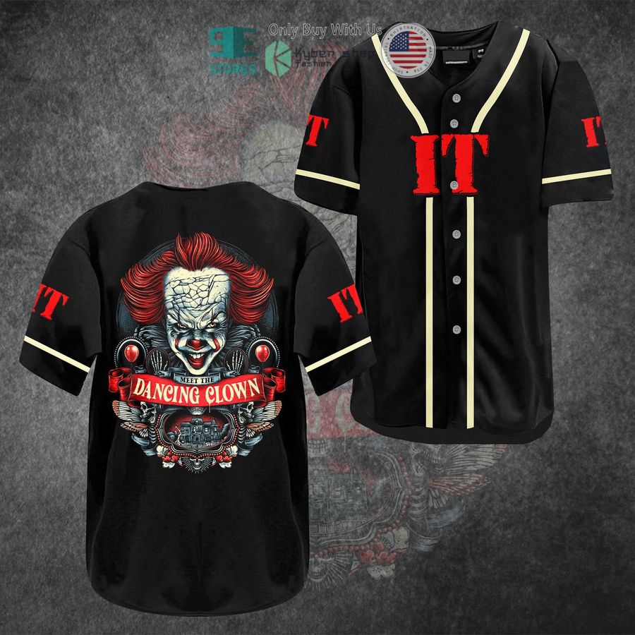 BEST IT Pennywise black Baseball Jersey