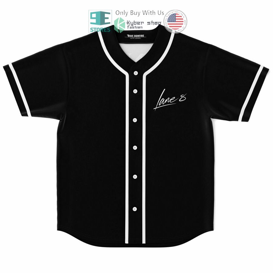 BEST Lane 8 black Baseball Jersey