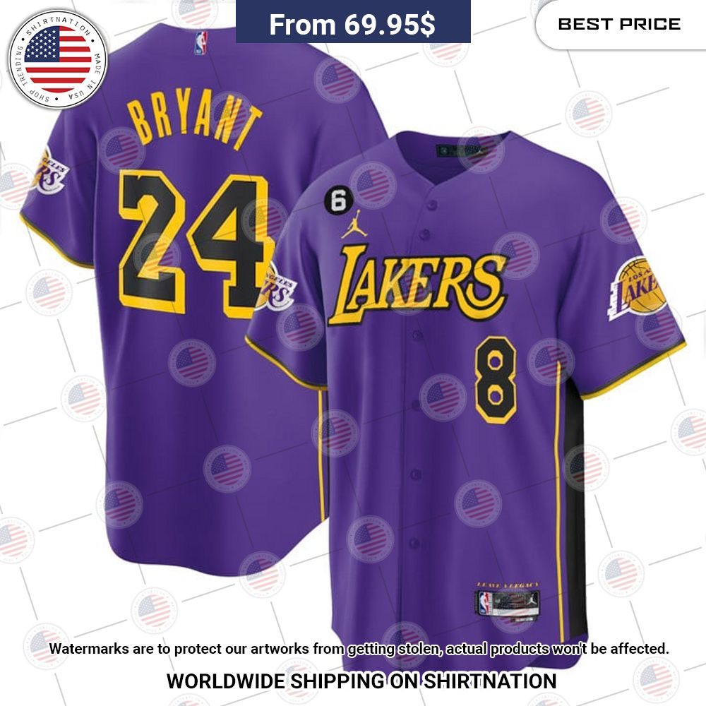BEST Los Angeles Lakers Kobe Bryant Baseball Jerseys
