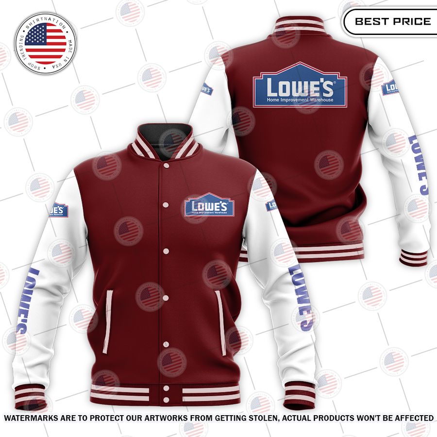 NEW Lowe's Baseball Jacket