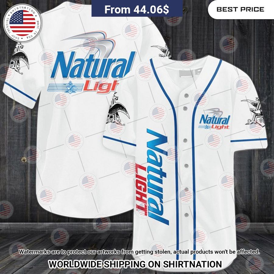 Natural Light Baseball Shirt