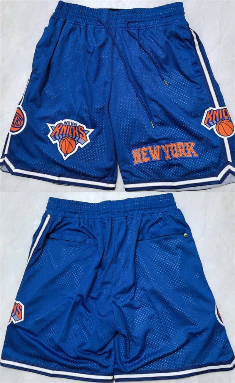 new yok knicks royal shorts (run small)