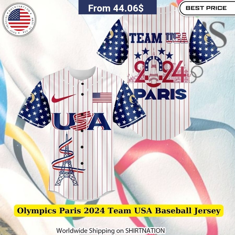 Olympics Paris 2024 Team USA Baseball Jersey