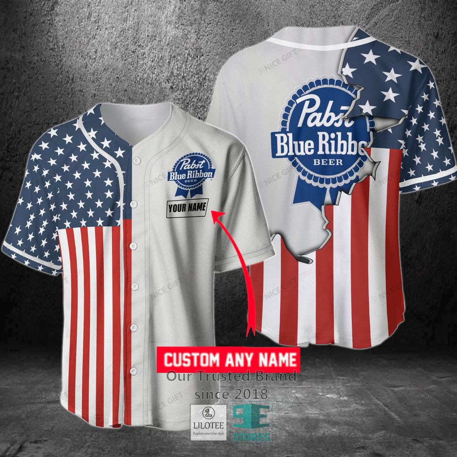 Pabst Blue Ribbon Your Name Baseball Jersey