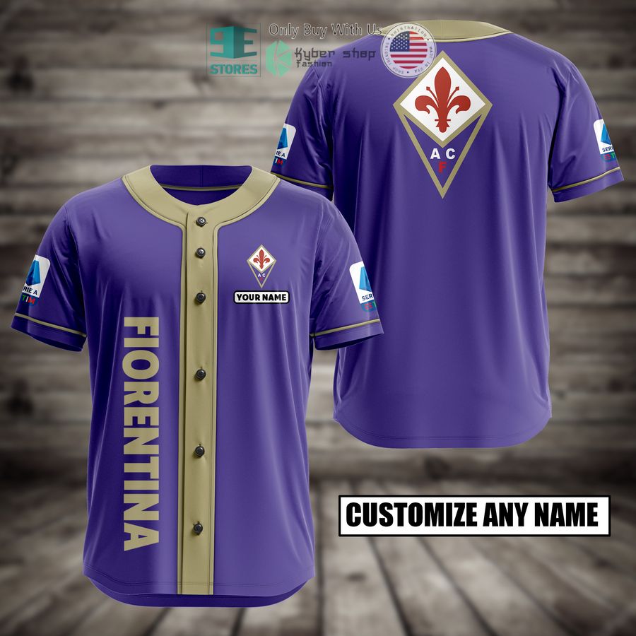 BEST Fiorentina Custom Name Baseball Jersey