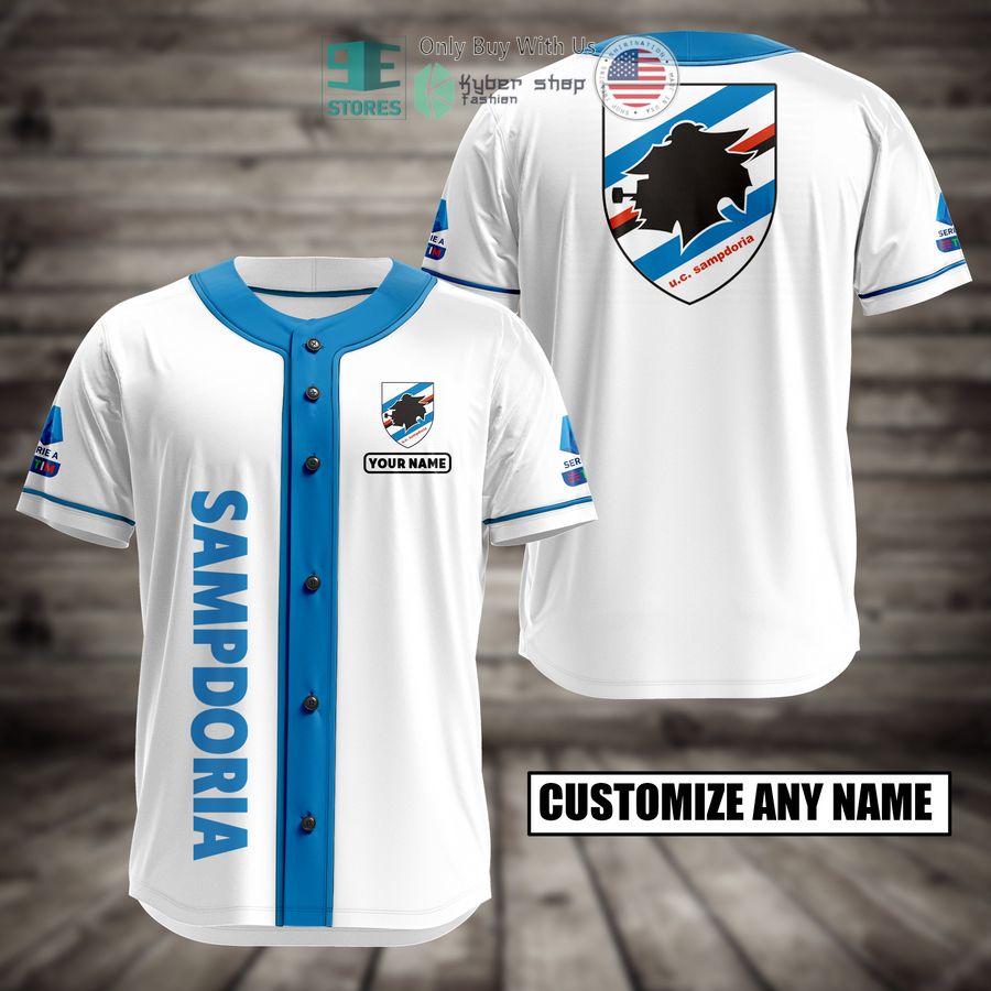 BEST Sampdoria Custom Name Baseball Jersey