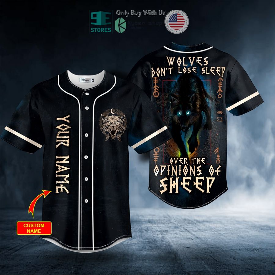 BEST Personalized Wolves Don't Lose Sleep Viking Custom Baseball Shirt