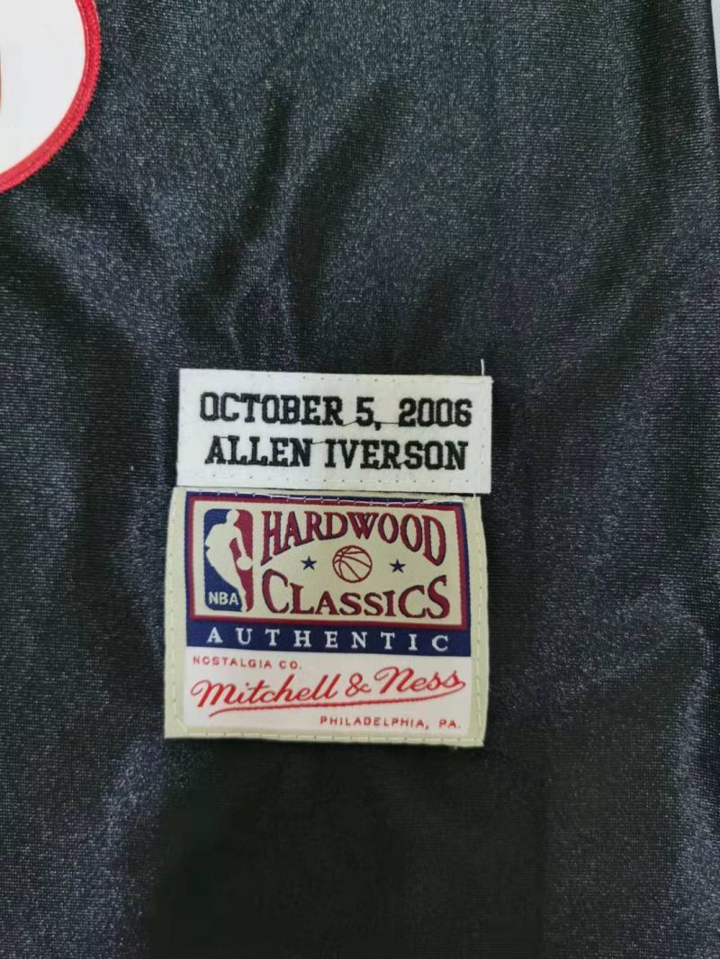 philadelphia 76ers #3 allen iverson 76 3# Retro Black Style 3