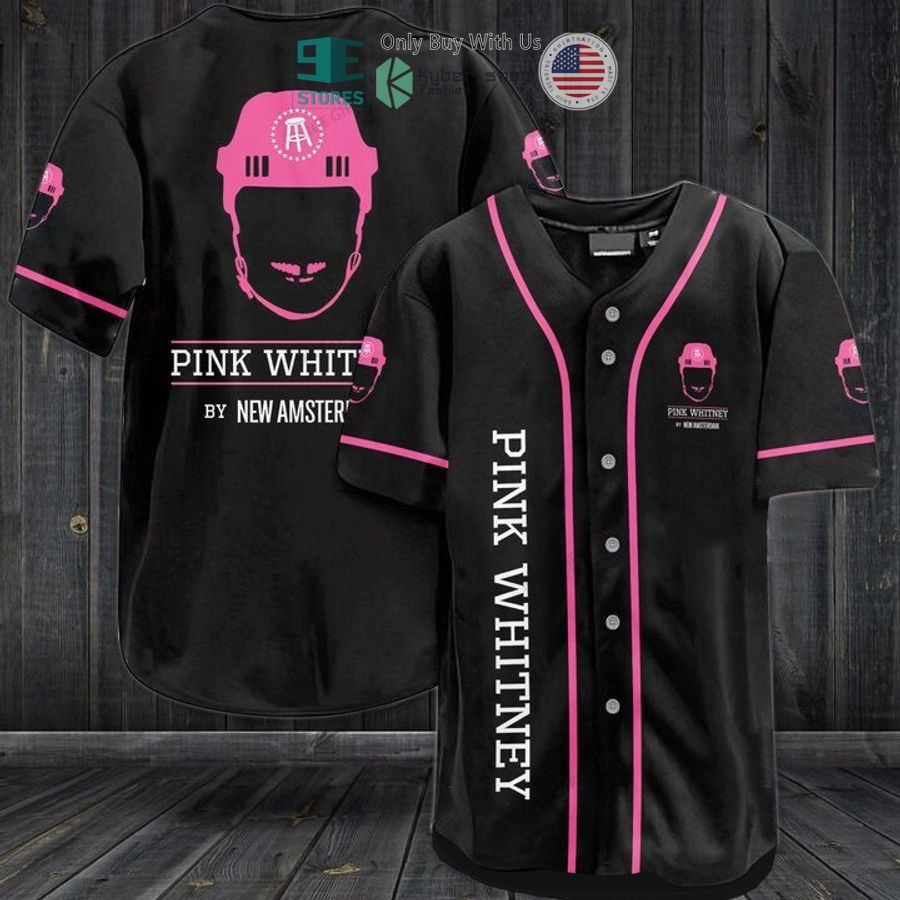 BEST Pink Whitney logo black Baseball Jersey