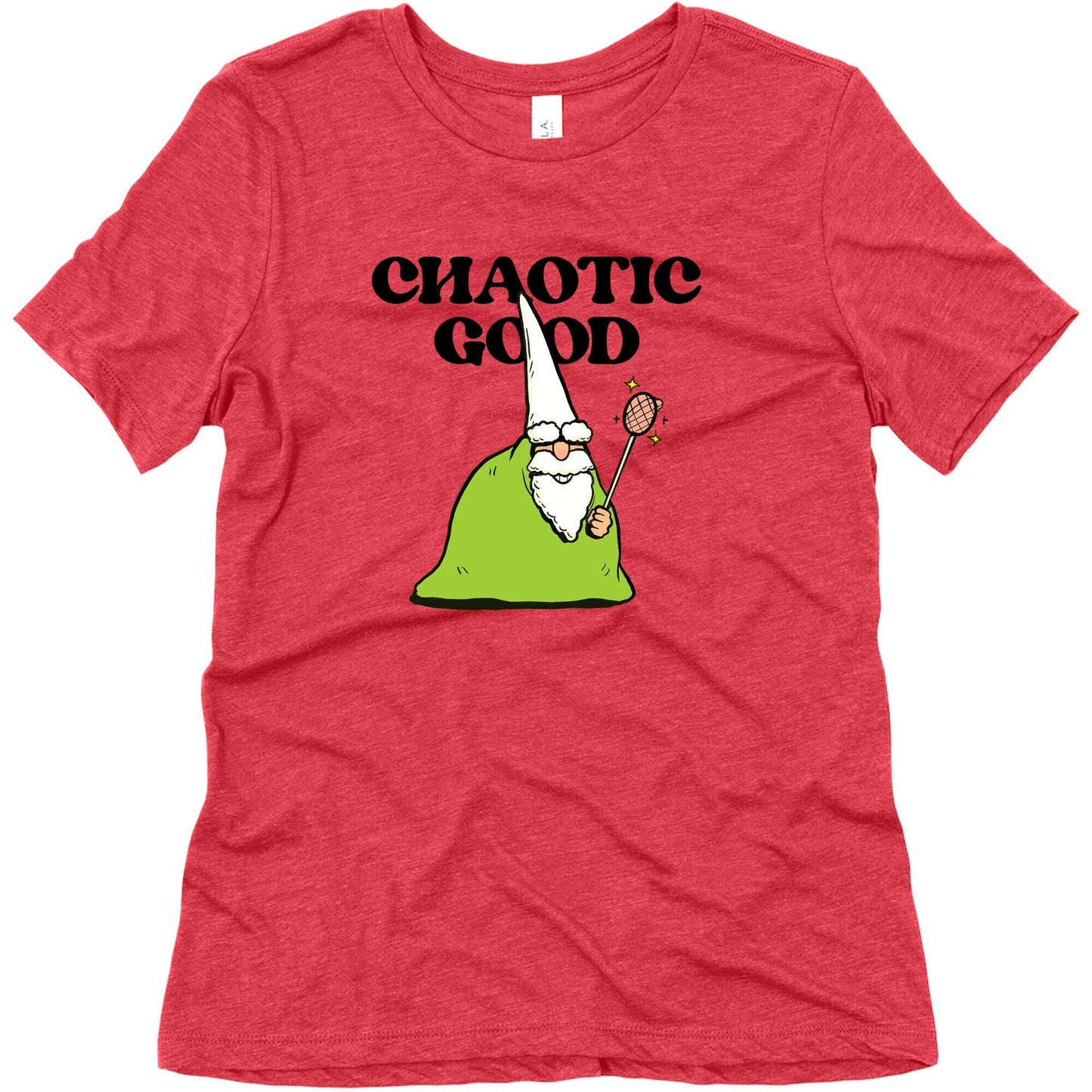 Chaotic Good Gnome Womens Triblend Tee