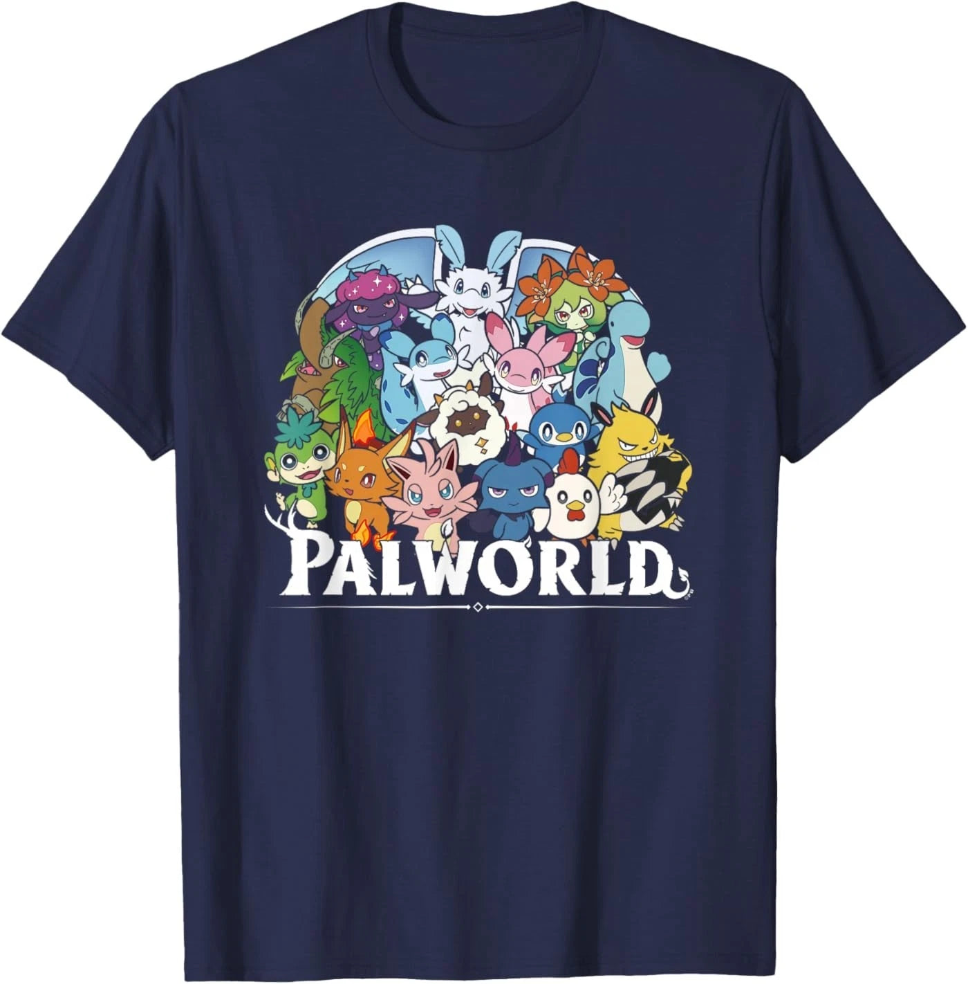 Palworld Full Character Group Portrait Video Game Unisex T-Shirt