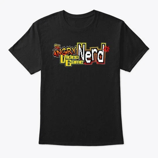 Angry Video Game Nerd Logo Gamer - T-Shirt Made in the USA Size S to 5XL