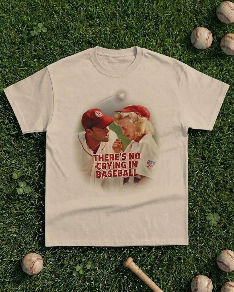 Retro There's No Crying In Baseball Shirt, Game Day Shirt, Sports Mom T-Shirts