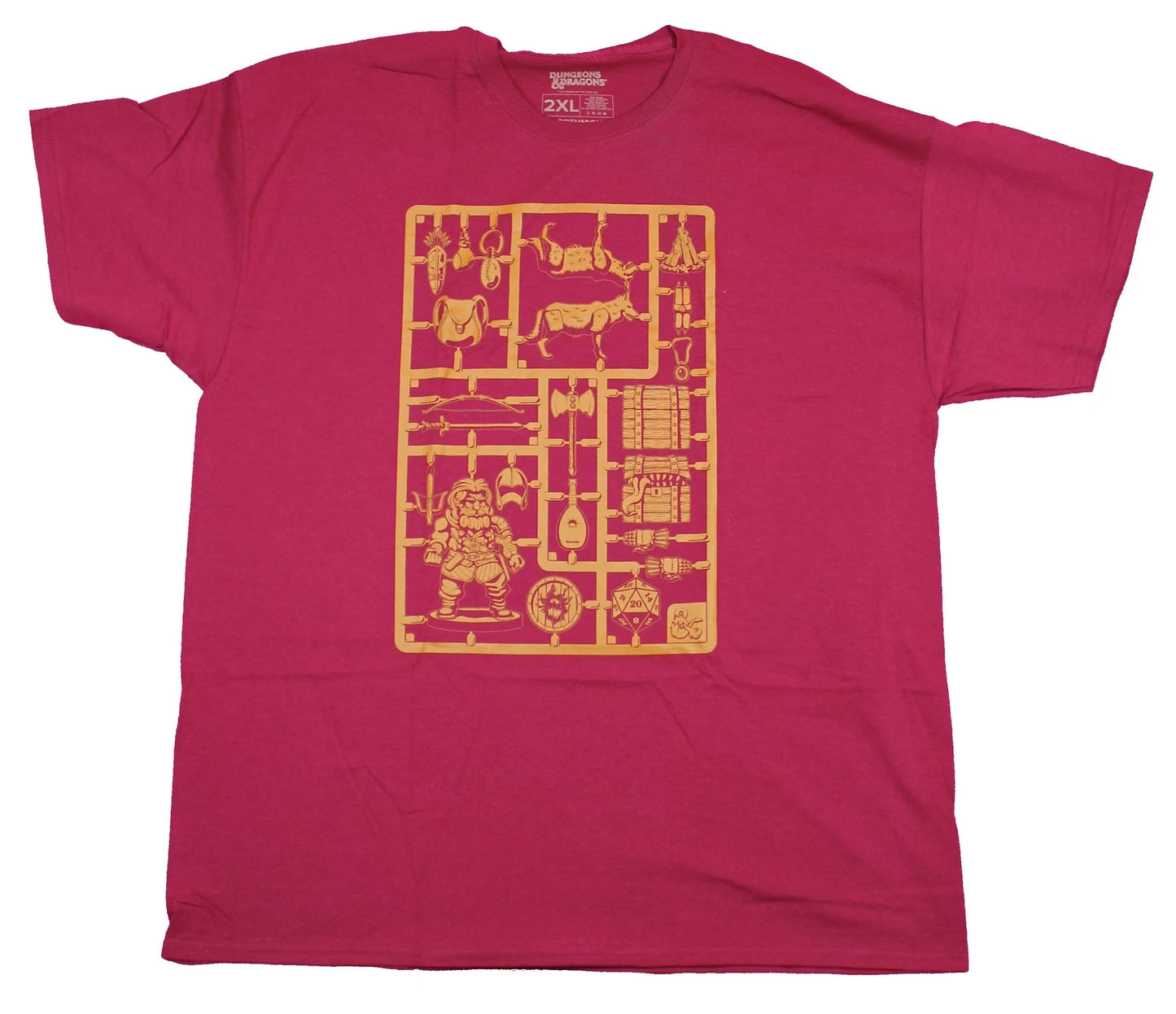 Dungeons & Dragons Mens T-Shirt- Snap out Game Pieces Pic